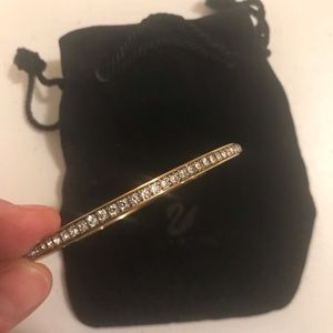 Swarovski gold and crystal bangle.